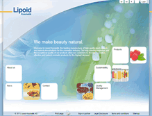 Tablet Screenshot of lipoid-kosmetik.com